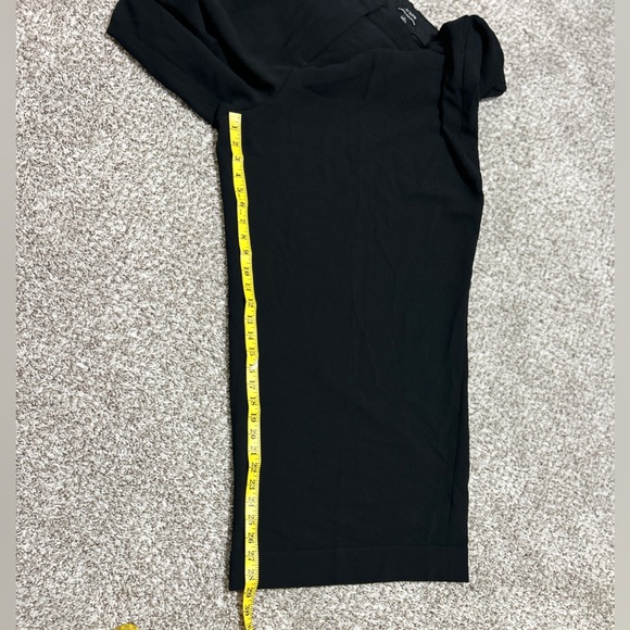 J Crew Women’s Essential Wide Leg Pant Pleated Front Size 24 Cuffed Hem Black - Picture 10 of 12